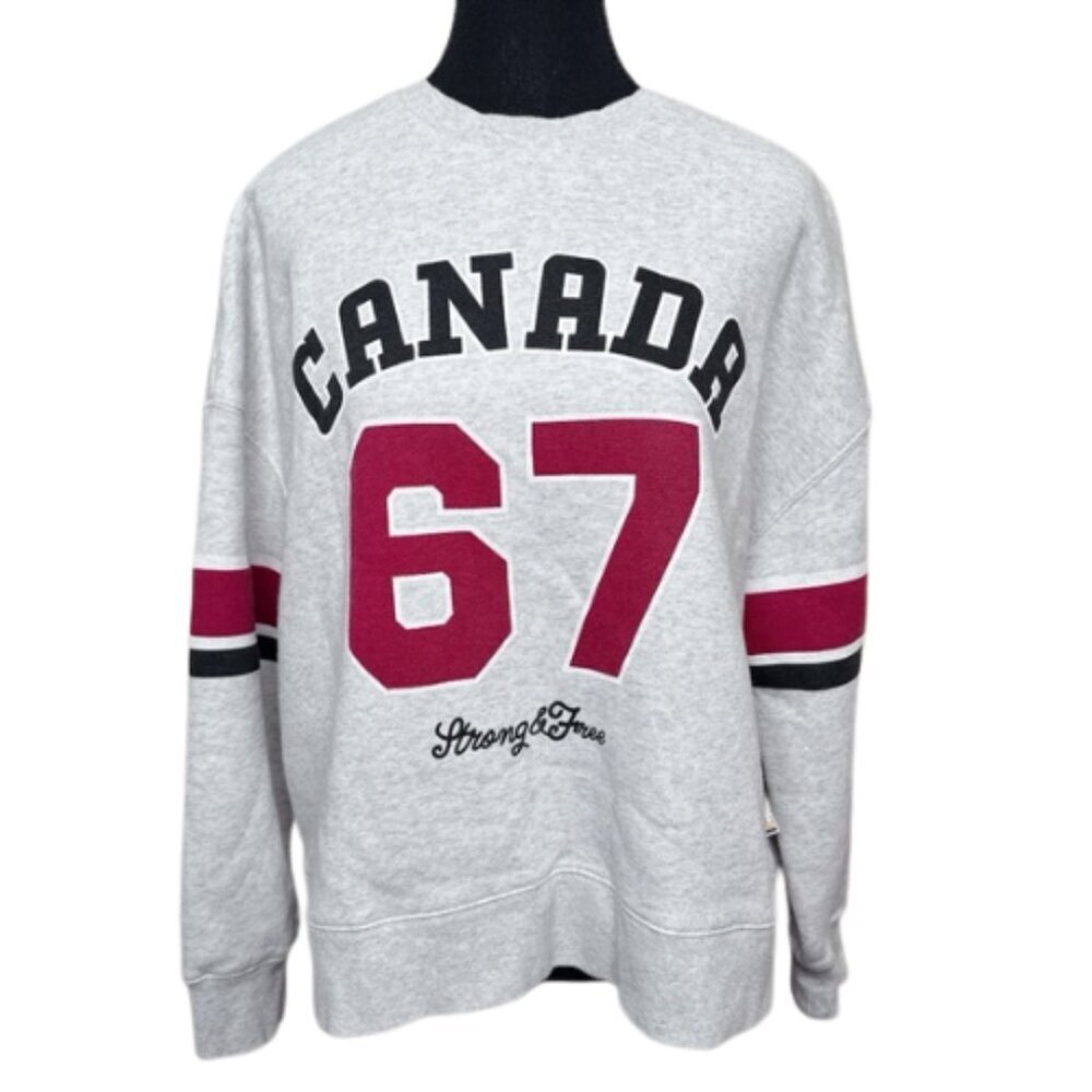 Hudson's Bay Womens Small Slogan Crew Neck Crew Sweatshirt